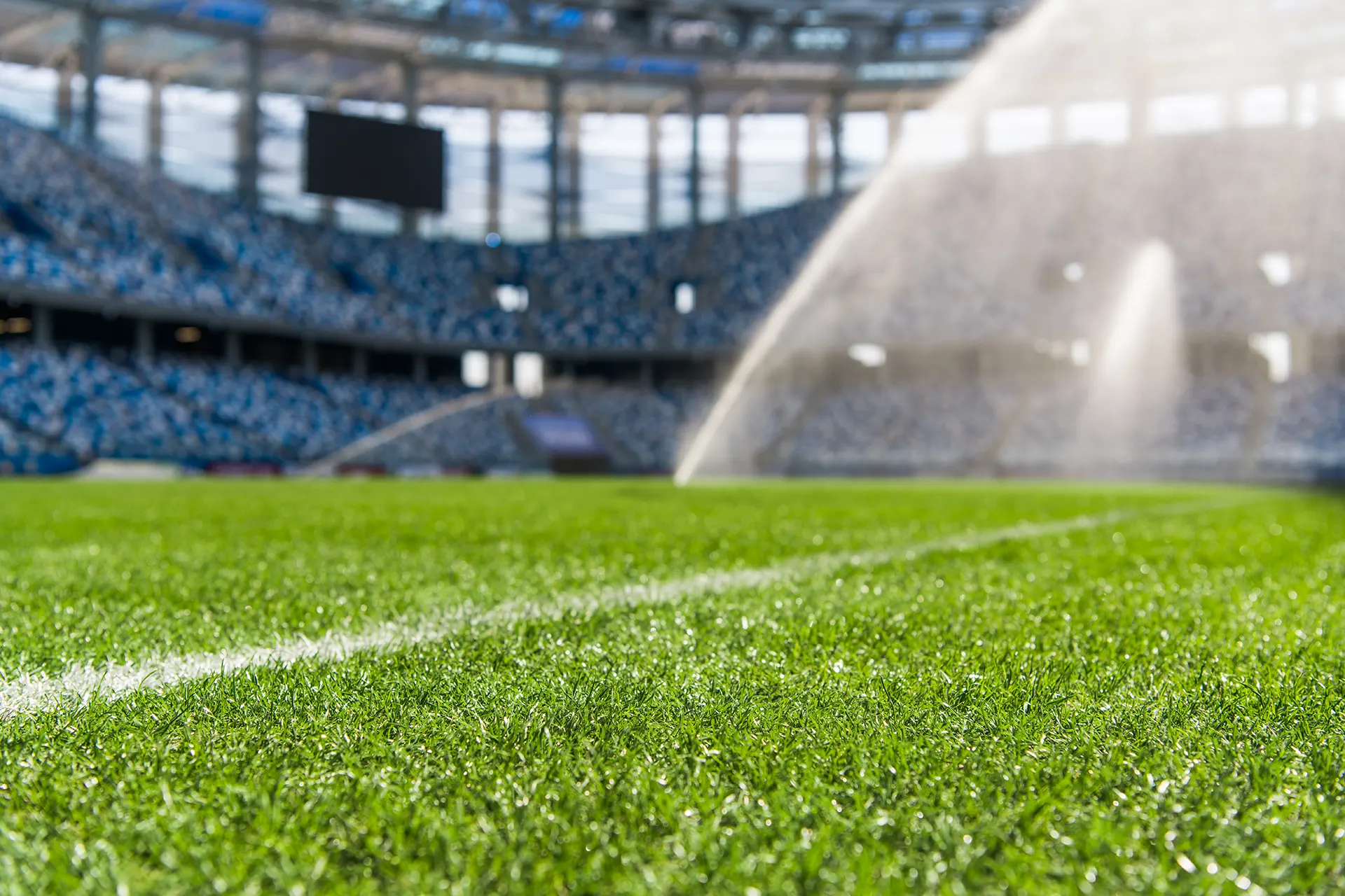 Bakım Planlaması 4 Bakım Planlaması dew on the artificial grass at empty stadium 2024 11 03 00 34 06 utc