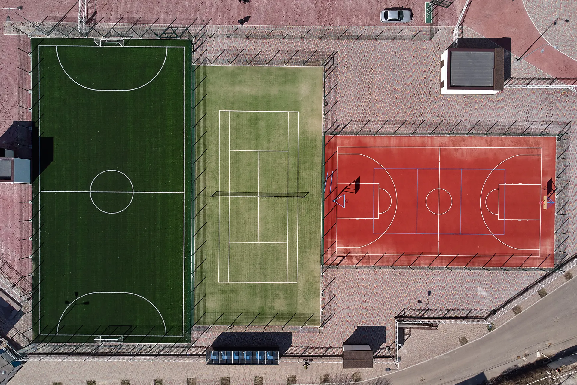 fizibilite analizi football tennis basketball court top aerial view 2025 03 16 14 46 16 utc